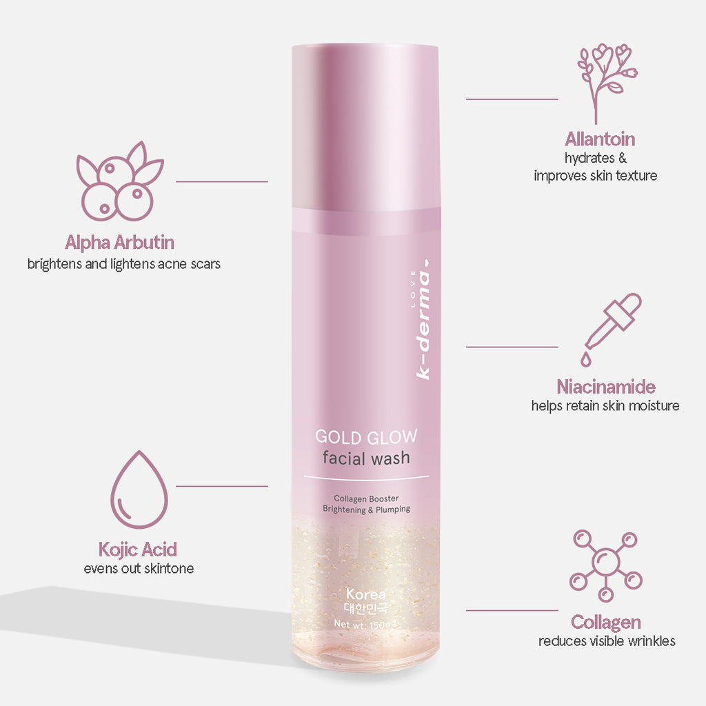 Love k-derma Gold Glow Facial Wash