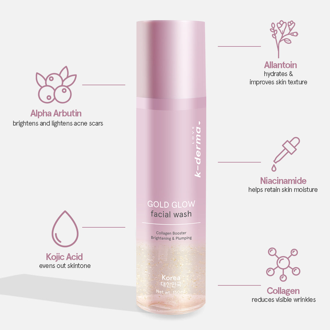 Love k-derma Gold Glow Facial Wash