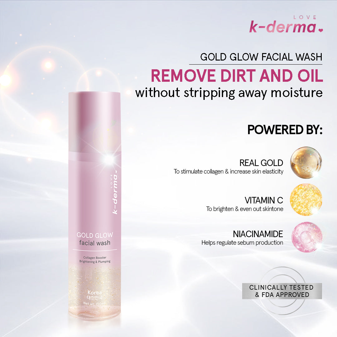 Love k-derma Gold Glow Facial Wash