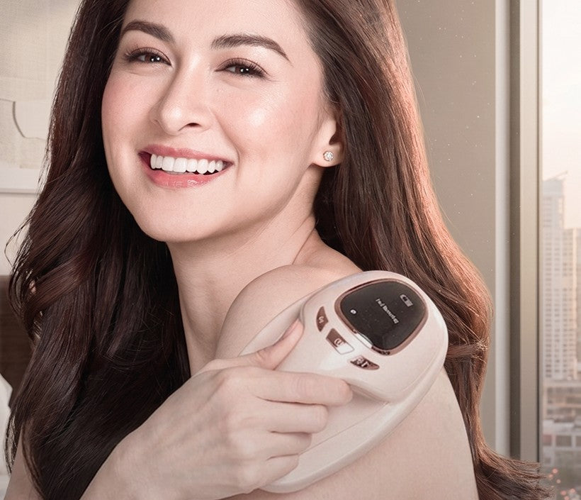Marian Rivera using the Ultra Slimming Device on the arm